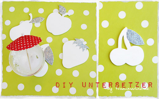 DIY GlitzerUntersetzer